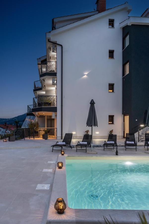 Villa Adriatic, Apartment Enio With Swimming Pool, Panoramic Sew View, Free Parking Ičići Exterior foto
