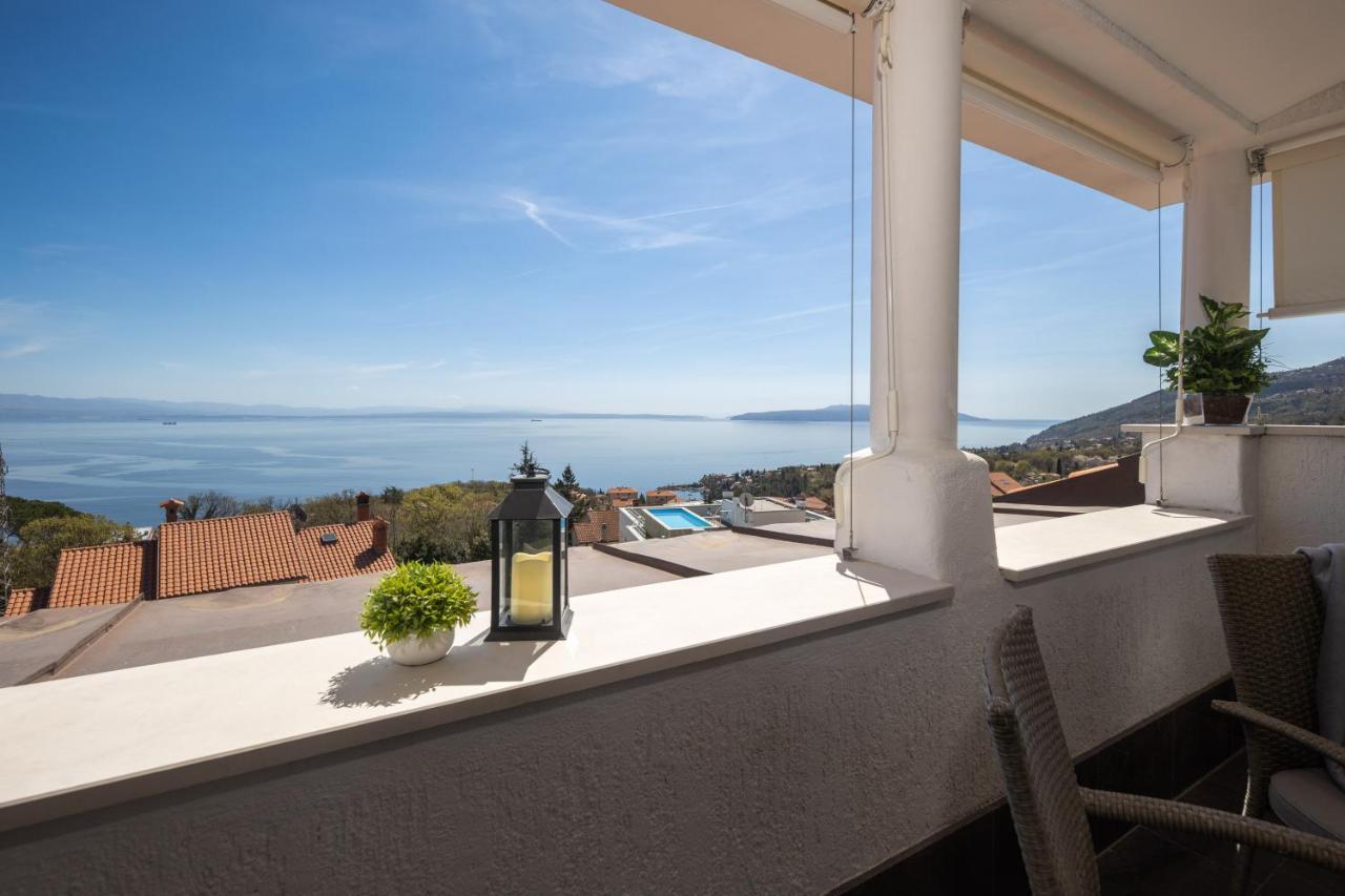 Villa Adriatic, Apartment Enio With Swimming Pool, Panoramic Sew View, Free Parking Ičići Exterior foto